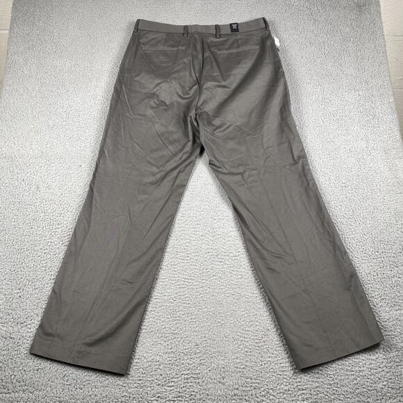 Express Producer Pants Men's 34x30 Gray New Flat Front Boot Cut - Picture 13 of 15